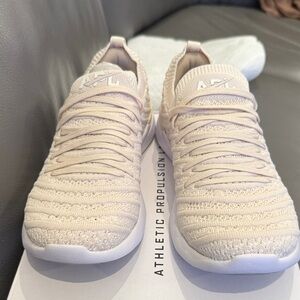APL Women's Beige Knit Athletic Shoes